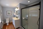  Full Bath on the Ground Floor with walk in shower in Private Vacation Home